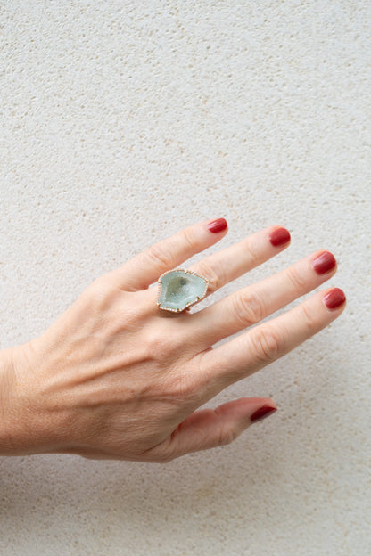 ROCKY ring, mint green