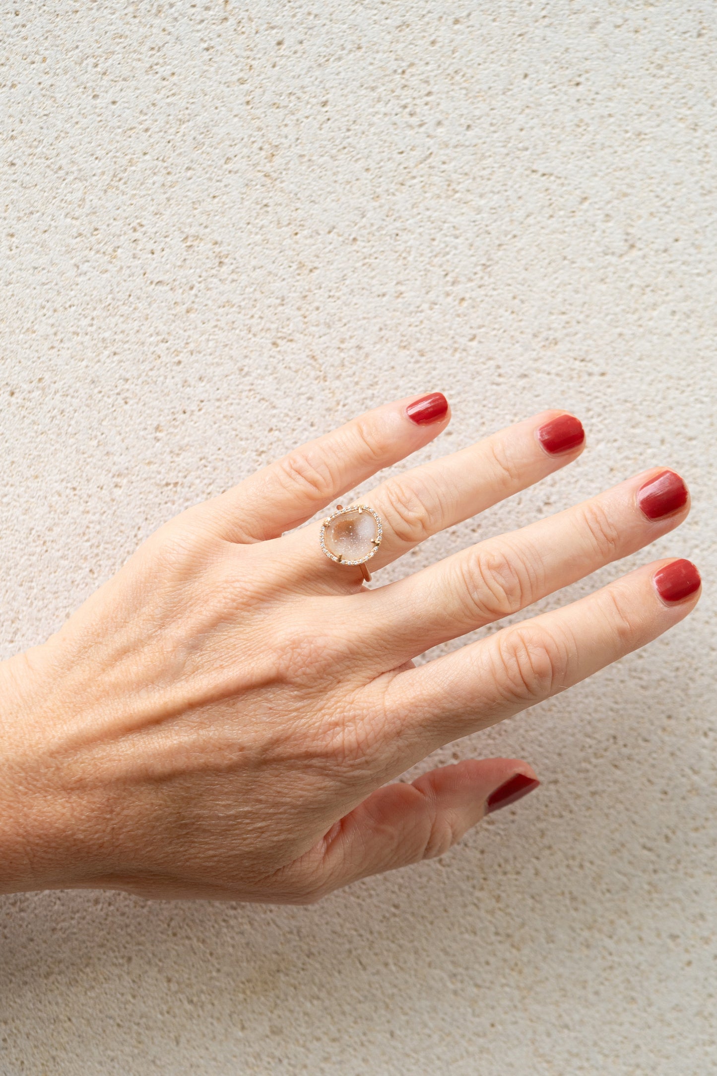 ROCKY ring, ochre yellow