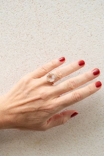 ROCKY ring, ochre yellow