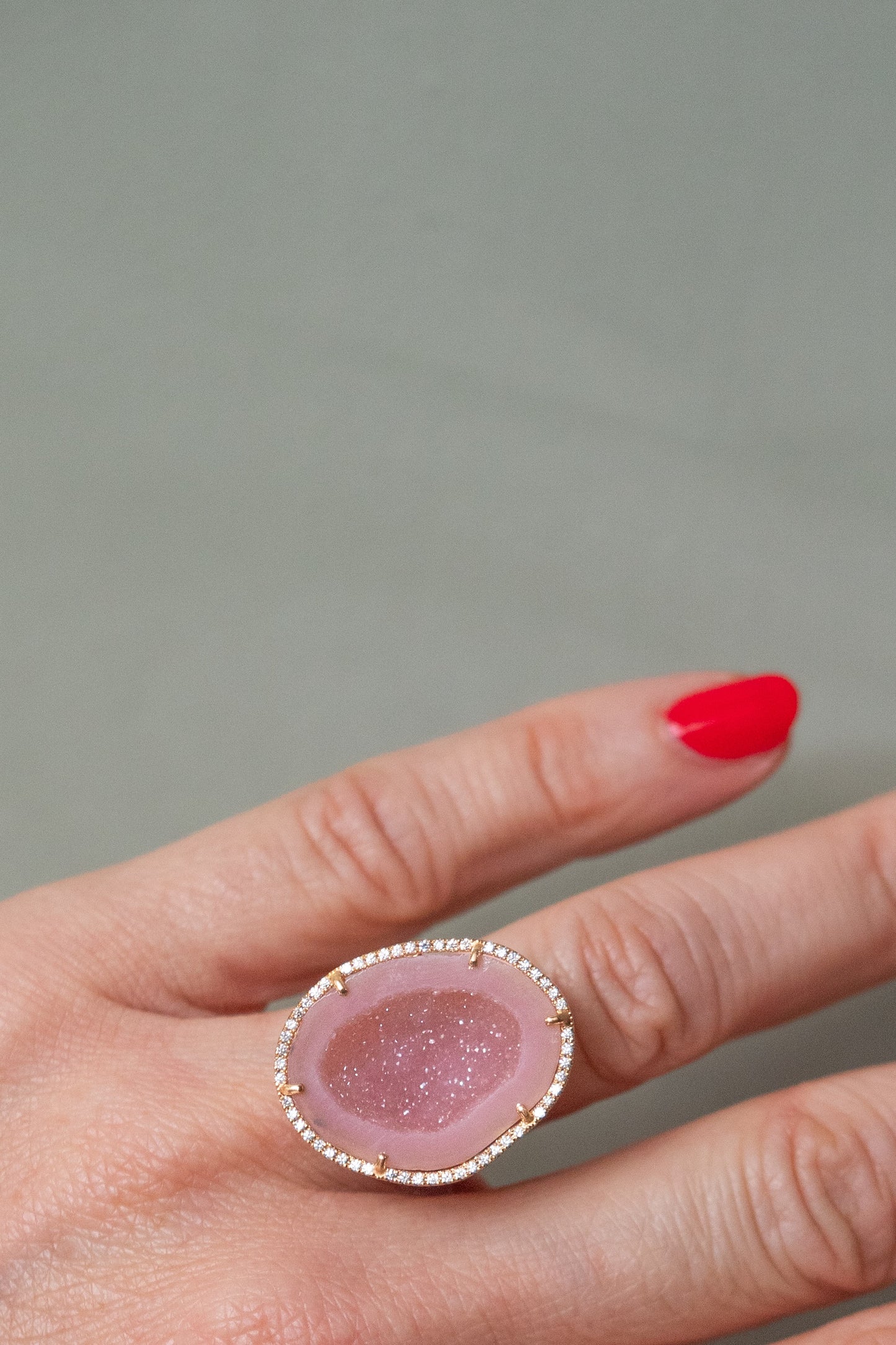 ROCKY ring, Blush
