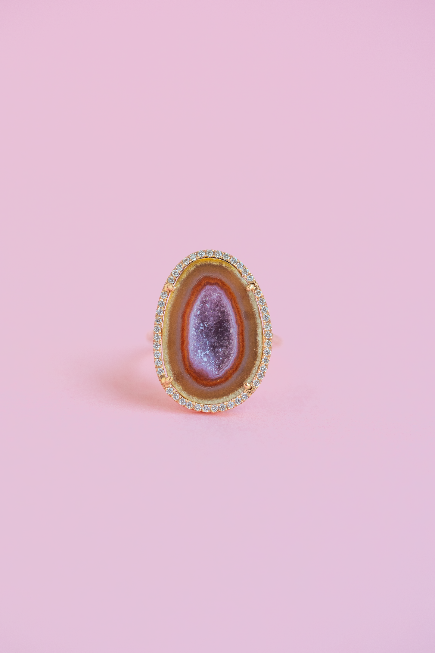 ROCKY ring, purple brown