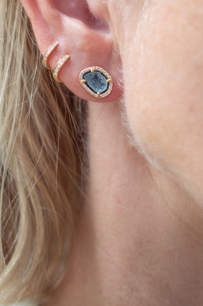 APRIL studs, blue