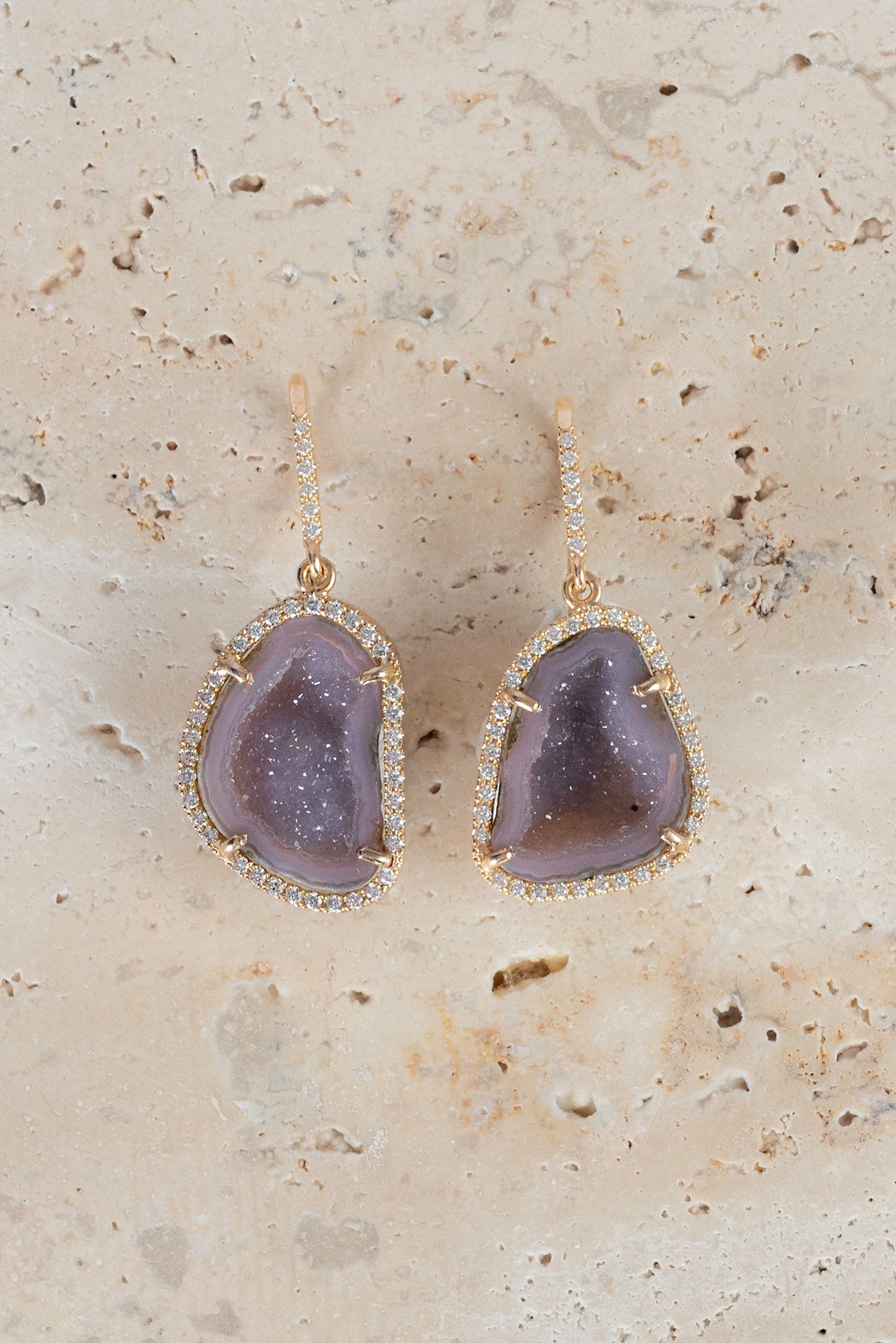 ALISON earrings, aubergine