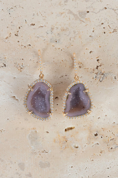 ALISON earrings, aubergine