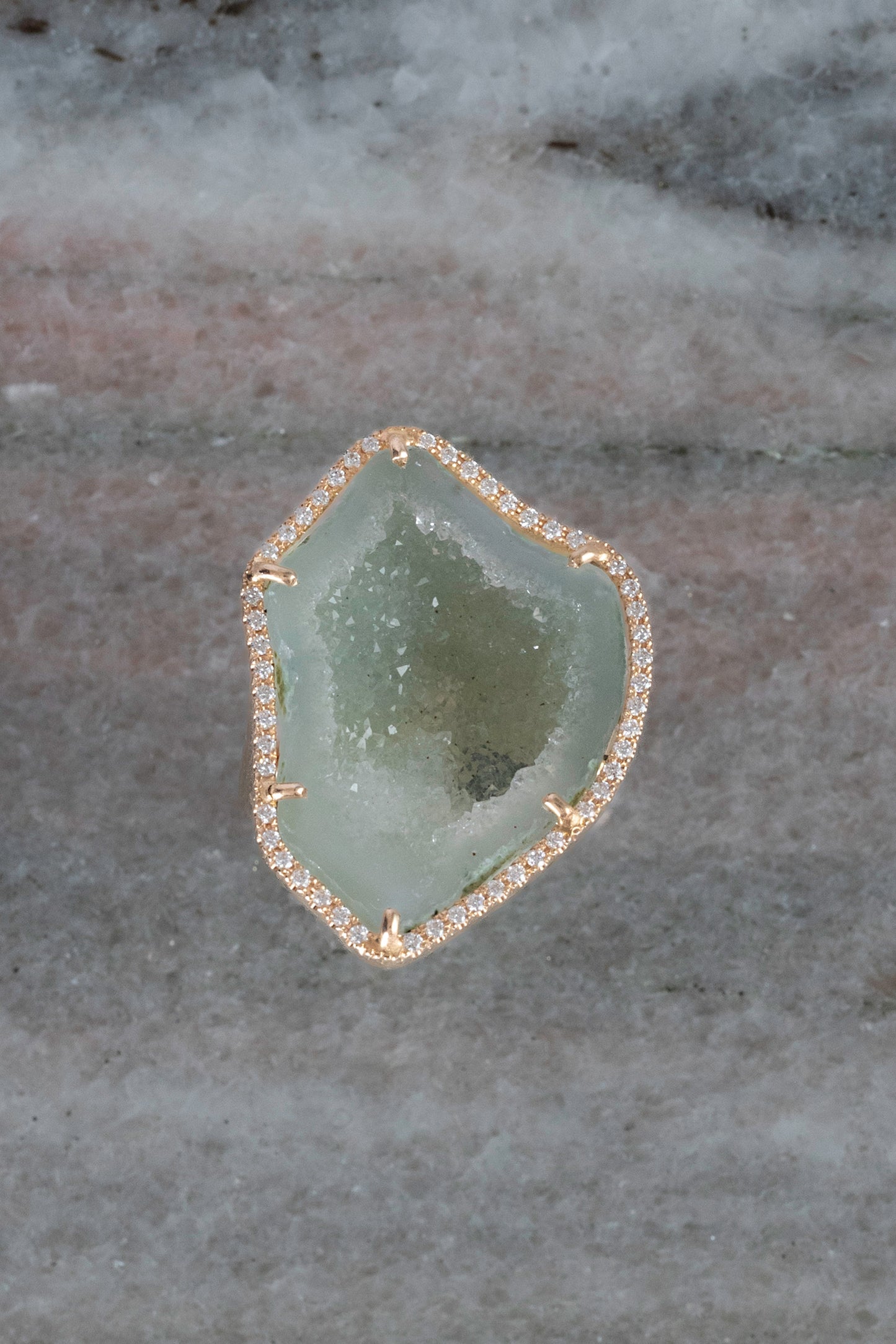 ROCKY ring, mint green