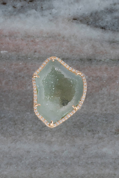 ROCKY ring, mint green