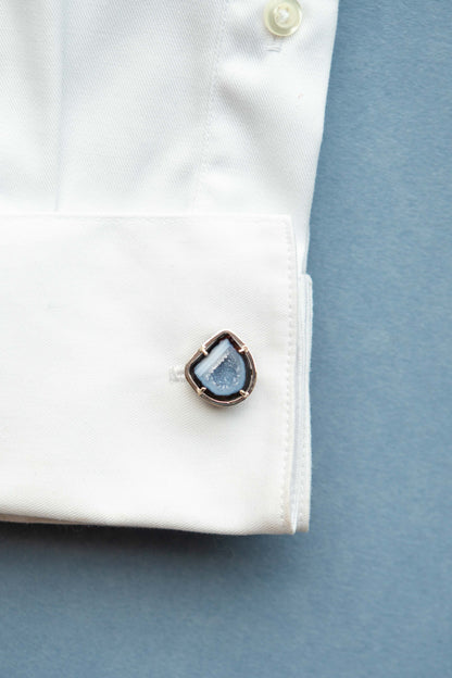 Cufflinks, blue