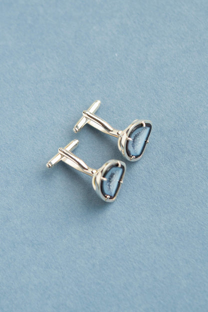Cufflinks, blue