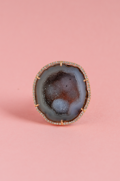ROCKY ring, purple pink
