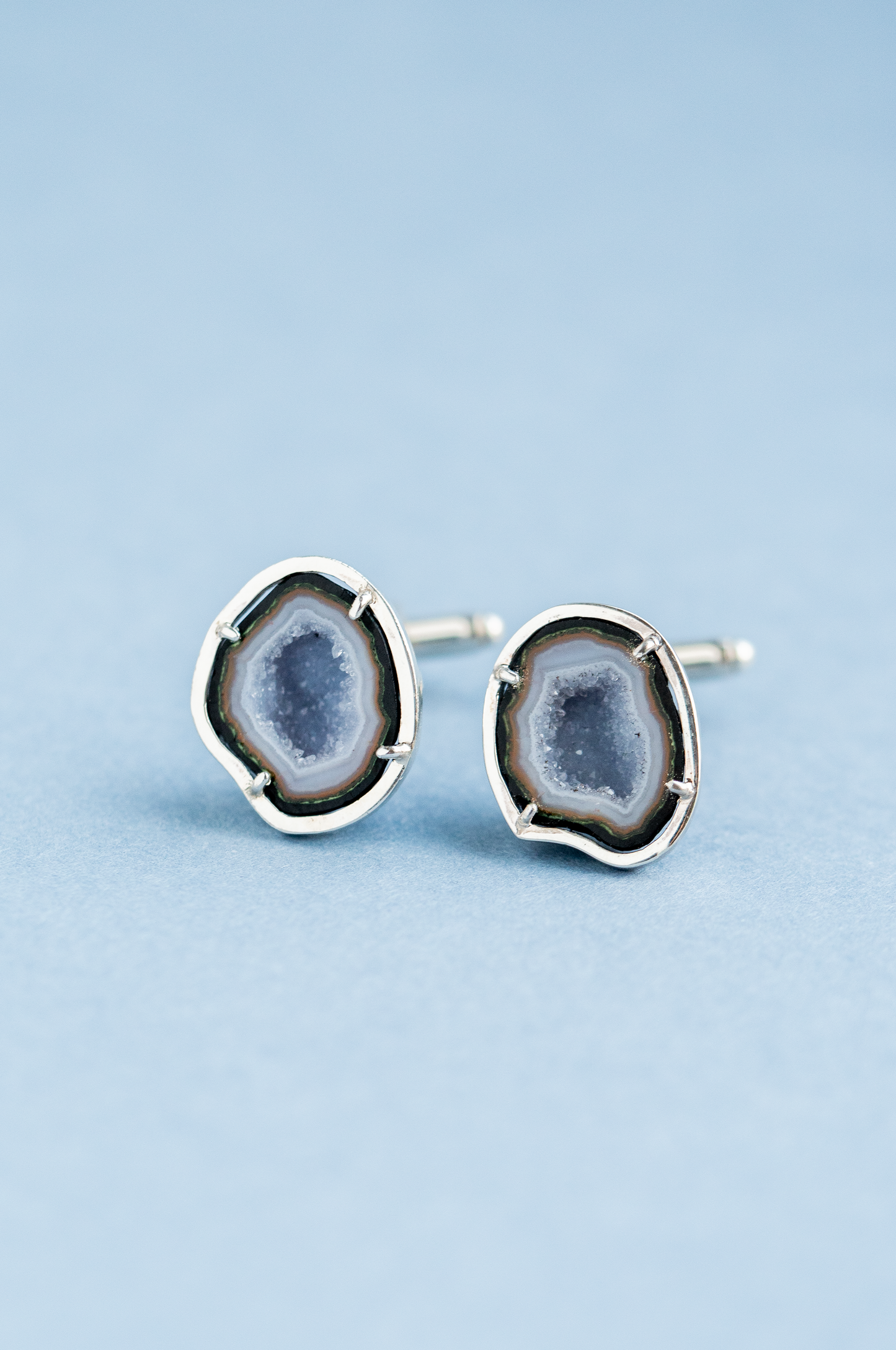 Cufflinks, light blue