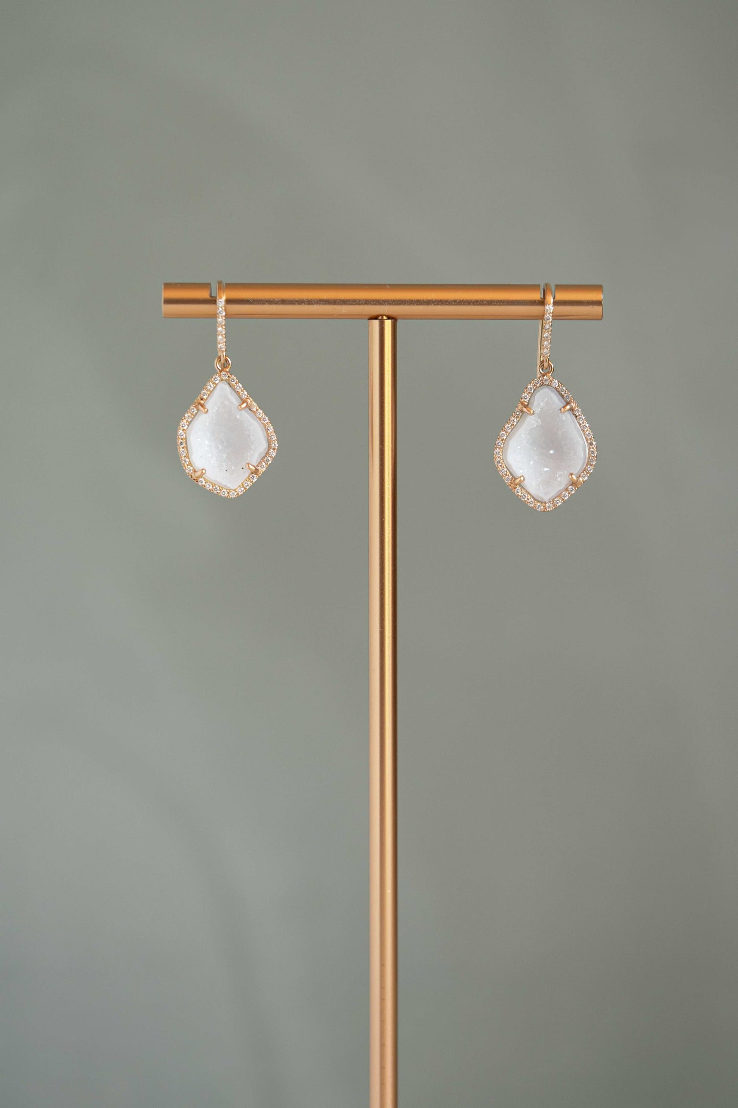 ALISON earrings, EGG white