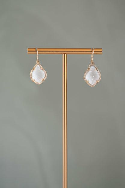 ALISON earrings, EGG white