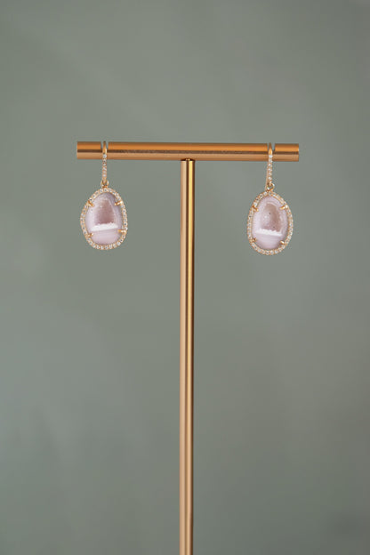 ALISON earrings, ballet pink