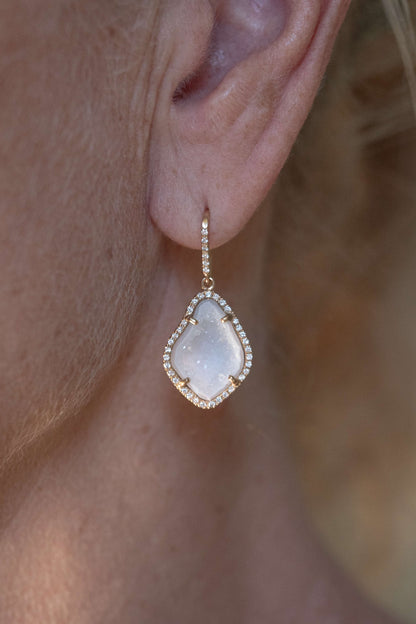 ALISON earrings, EGG white