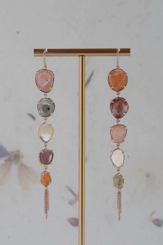 Audrey earrings, Rainbow