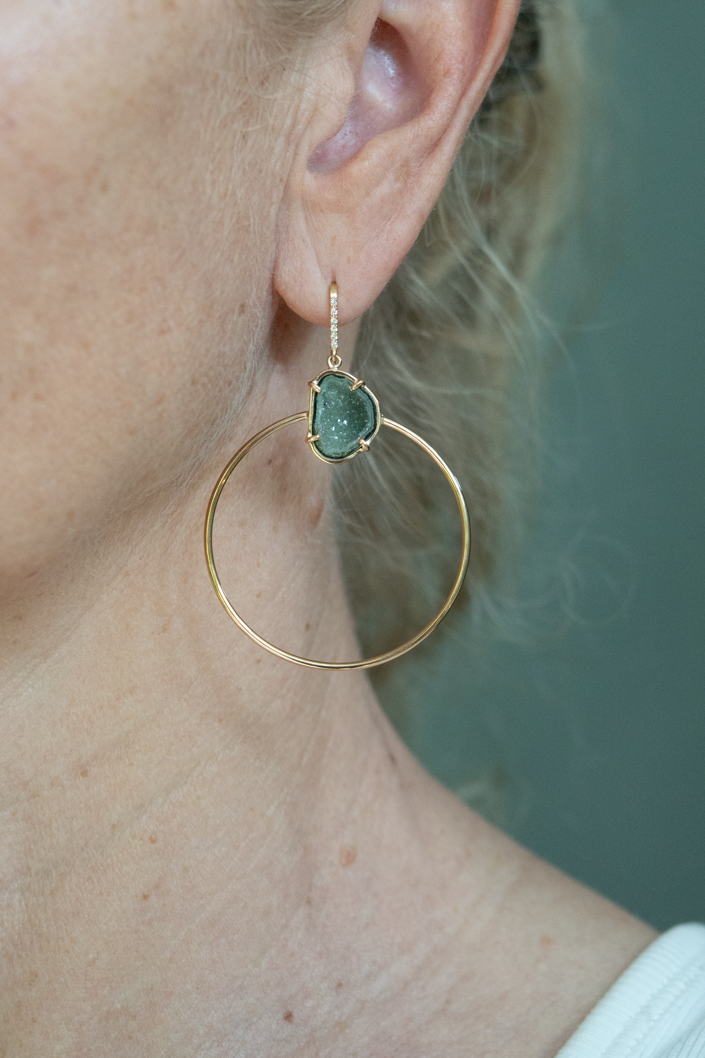 JADE earrings, green