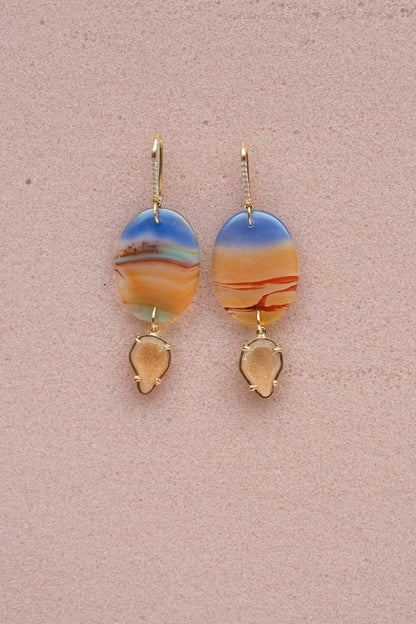 AURORA earrings, orange