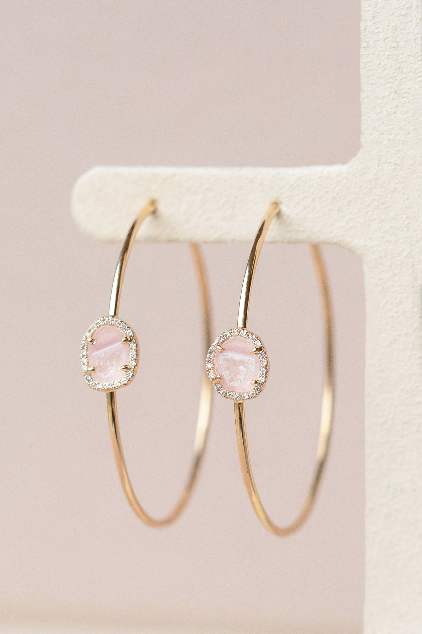 Talia earrings, pink