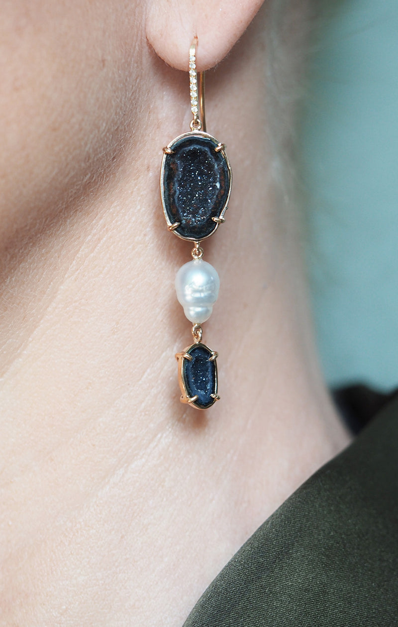 OLIVINA earrings, black