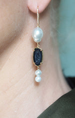 OLIVINA earrings, black