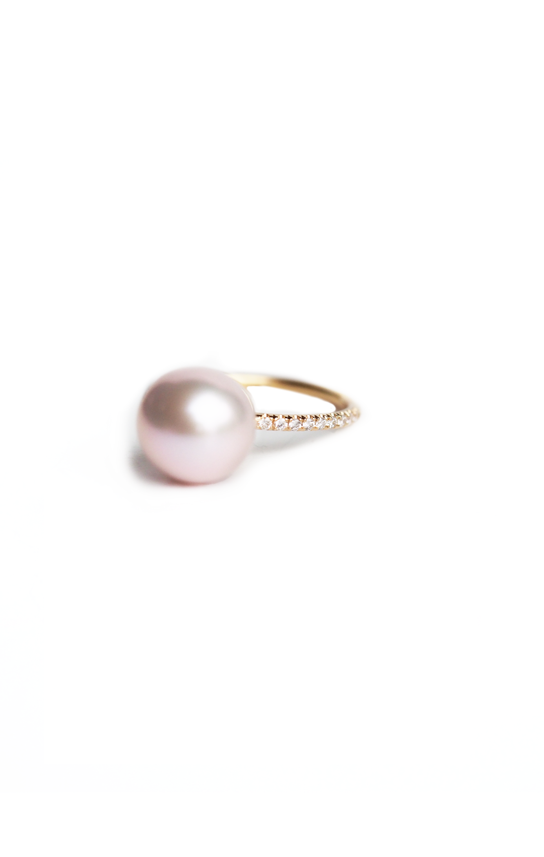SELENE ring, pearl/pink