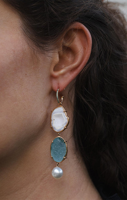 GRACE earrings, blue