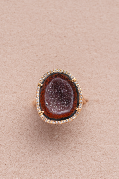 ROCKY ring, garnet