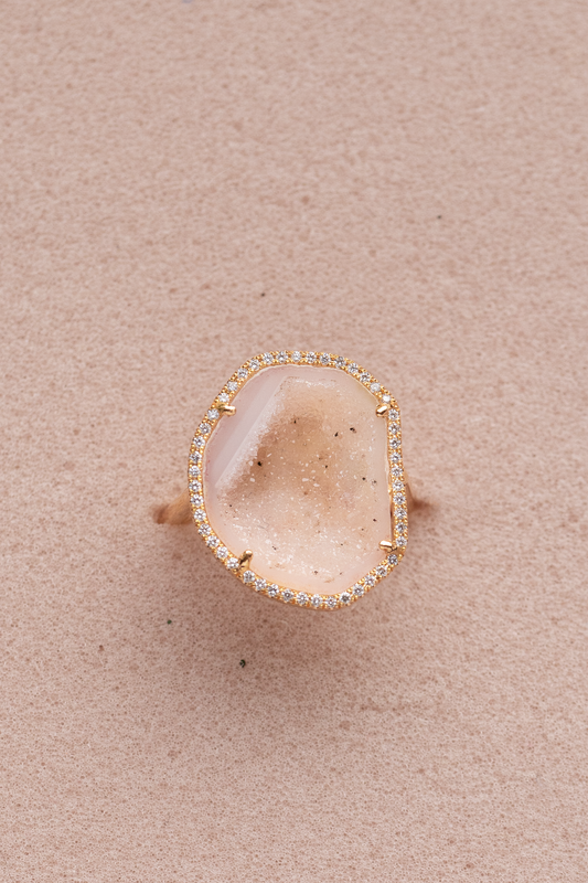 ROCKY ring, blush