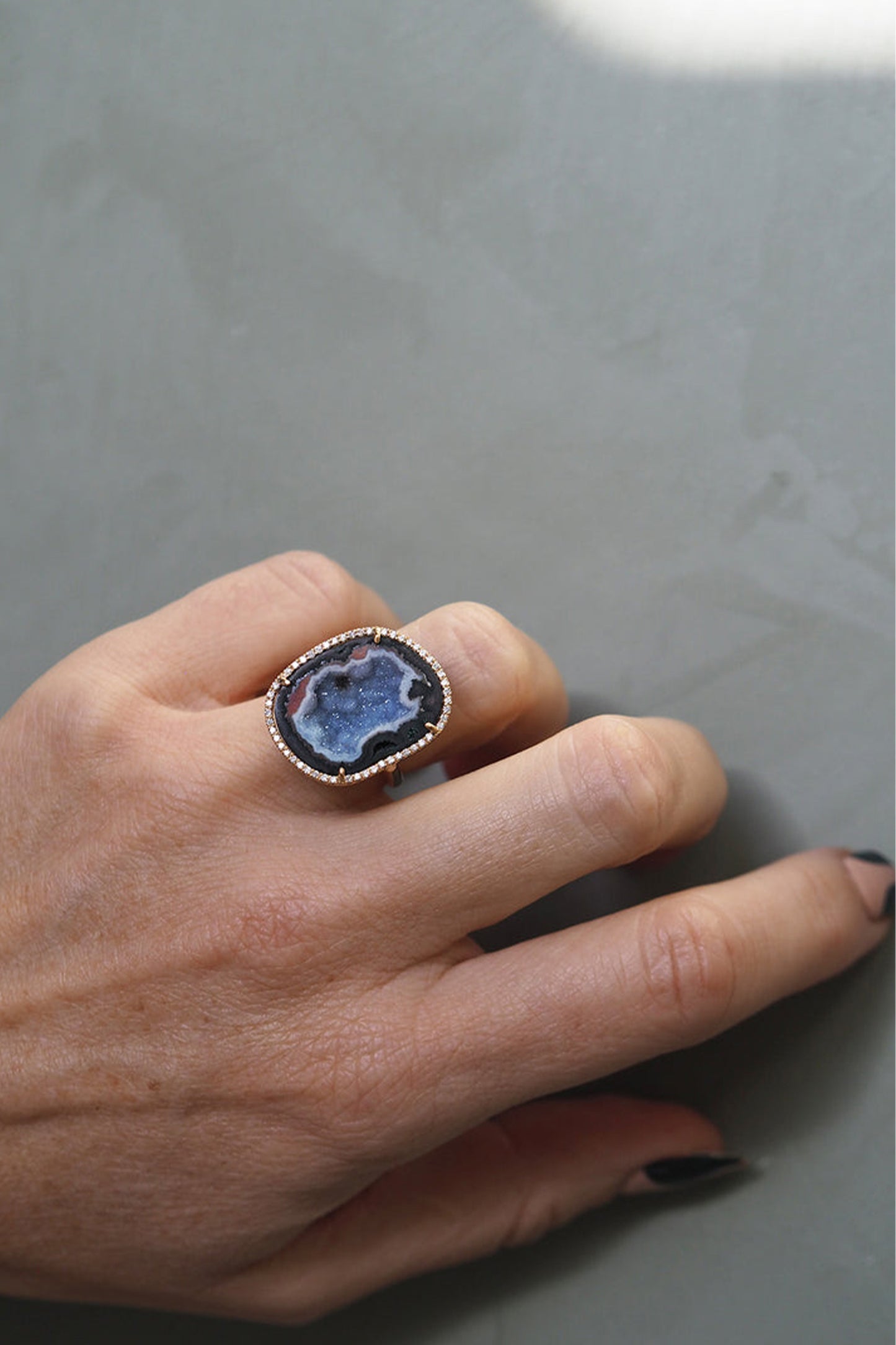 ROCKY ring, blue/black