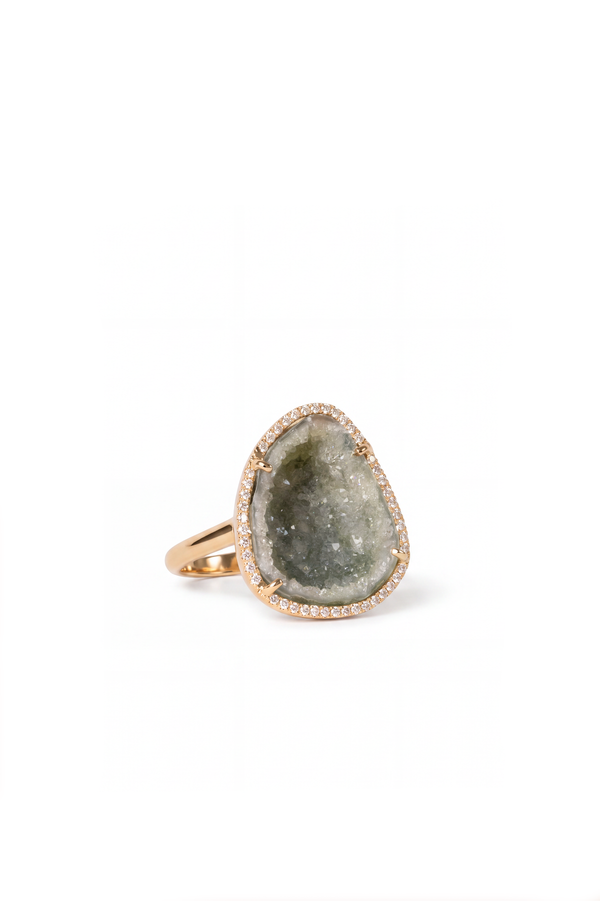 Rocky ring, celadon