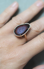 ROCKY ring, red/purple/black