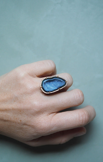 ROCKY ring, blue