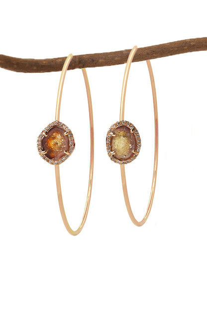Talia earrings, orange