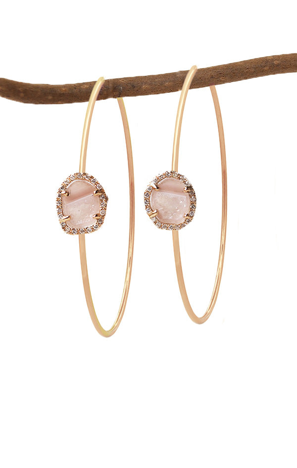 Talia earrings, pink