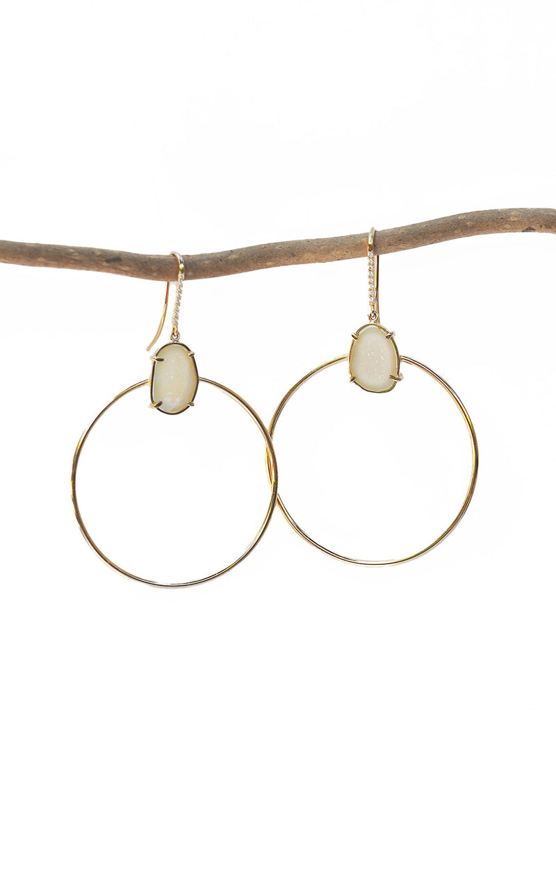 JADE earrings, white