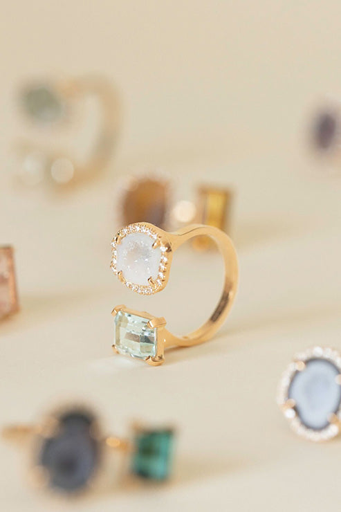 Rio ring, white blue