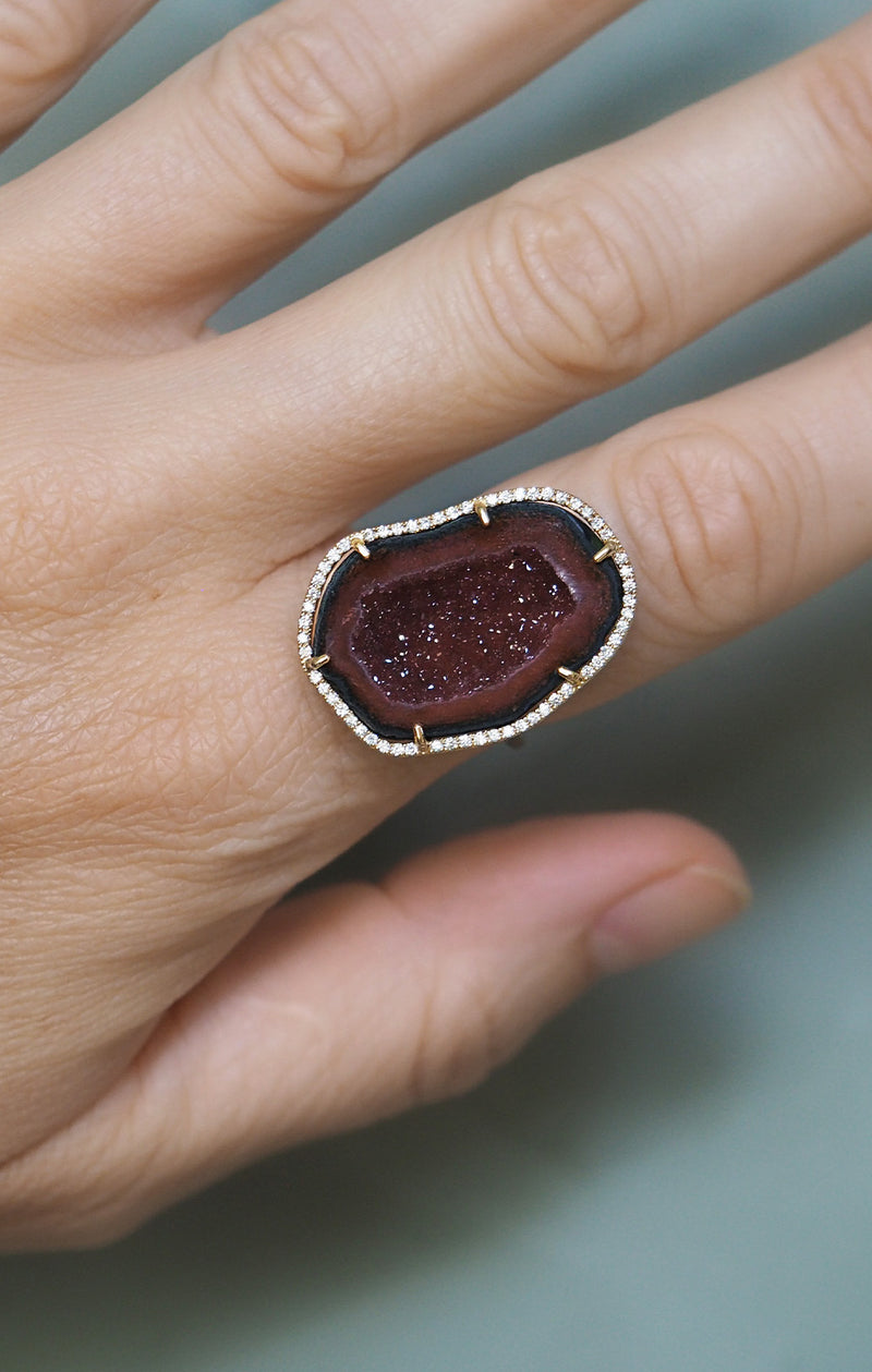 ROCKY ring, bordeaux