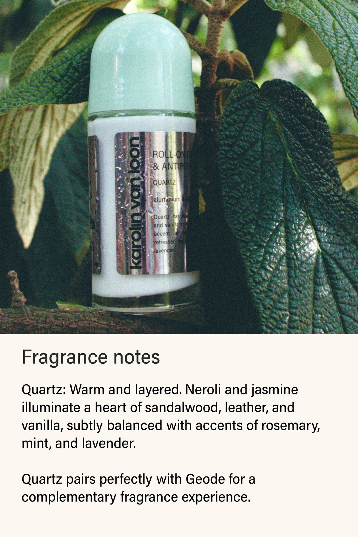 Quartz Deodorant Antiperspirant