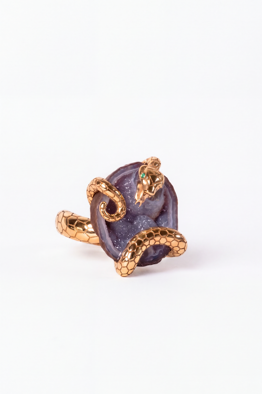ODESSA ring, aubergine