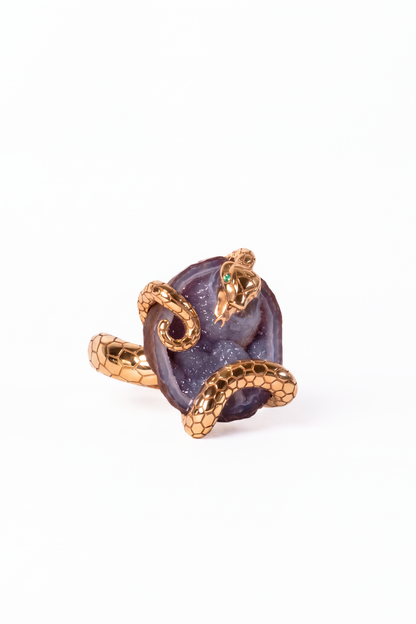 ODESSA ring, aubergine