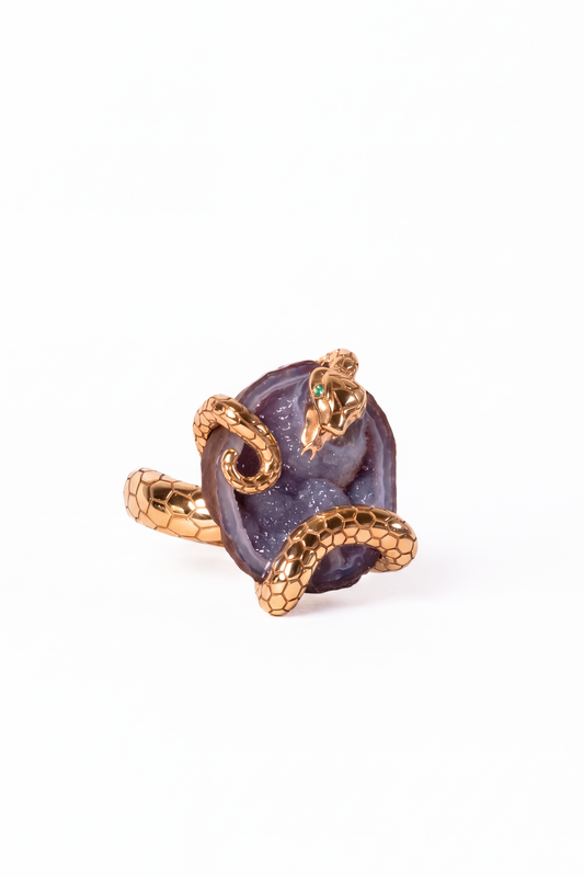 ODESSA ring, aubergine