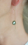 MOON earrings, green