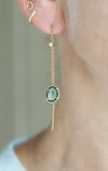 MOON earring, green