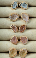 APRIL studs, yellow