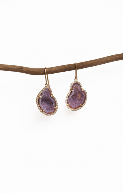 ALISON earrings, purple