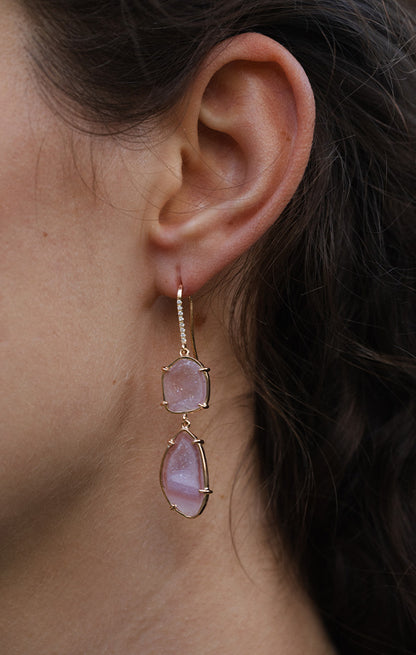 OLIVINA earrings, pink