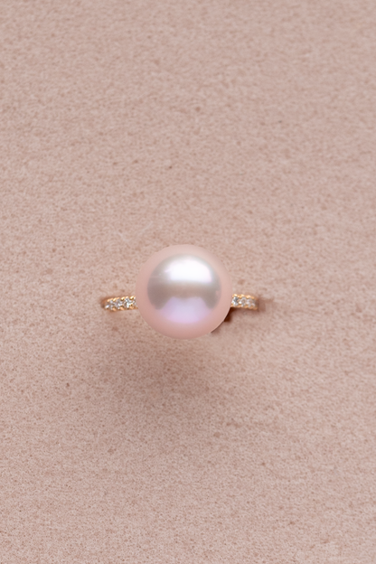 SELENE ring, pearl/pink