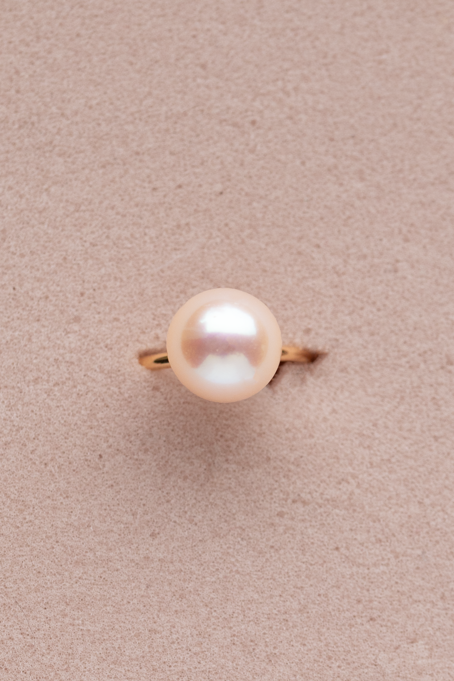 SELENE ring, pearl/blush