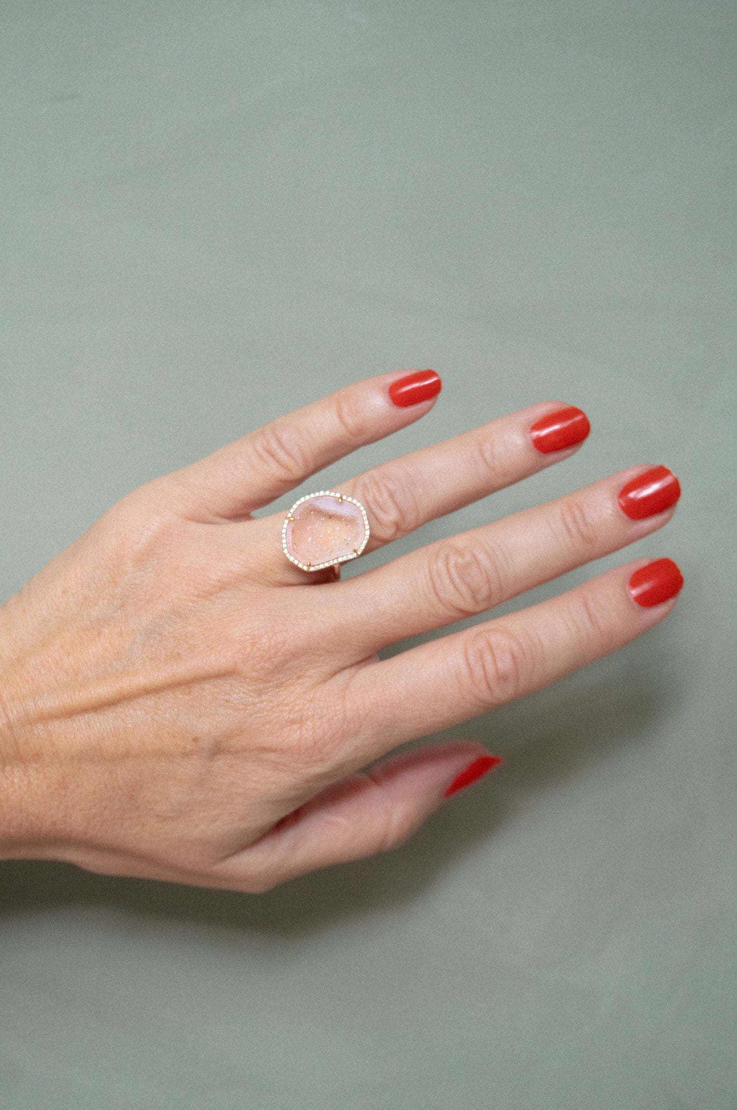 ROCKY ring, blush