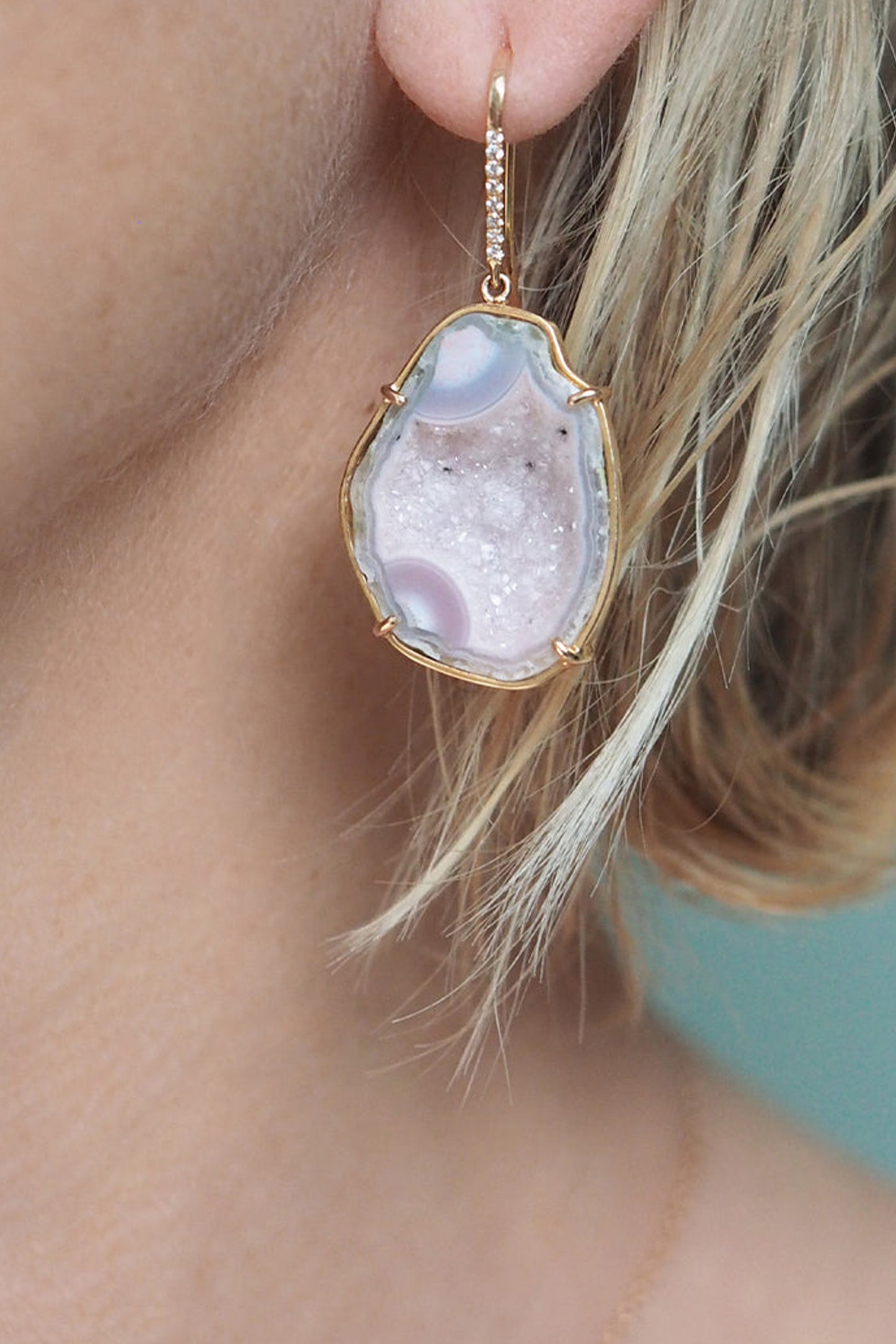 RHEA earrings, blush